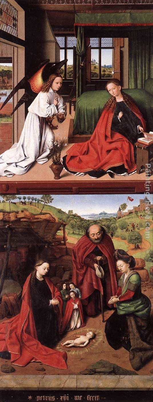 Petrus Christus Annunciation and Nativity